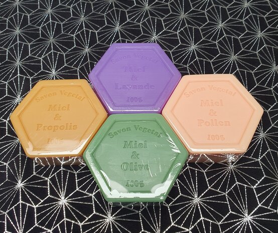 Zeepjes met honing  100g - verschillende soorten